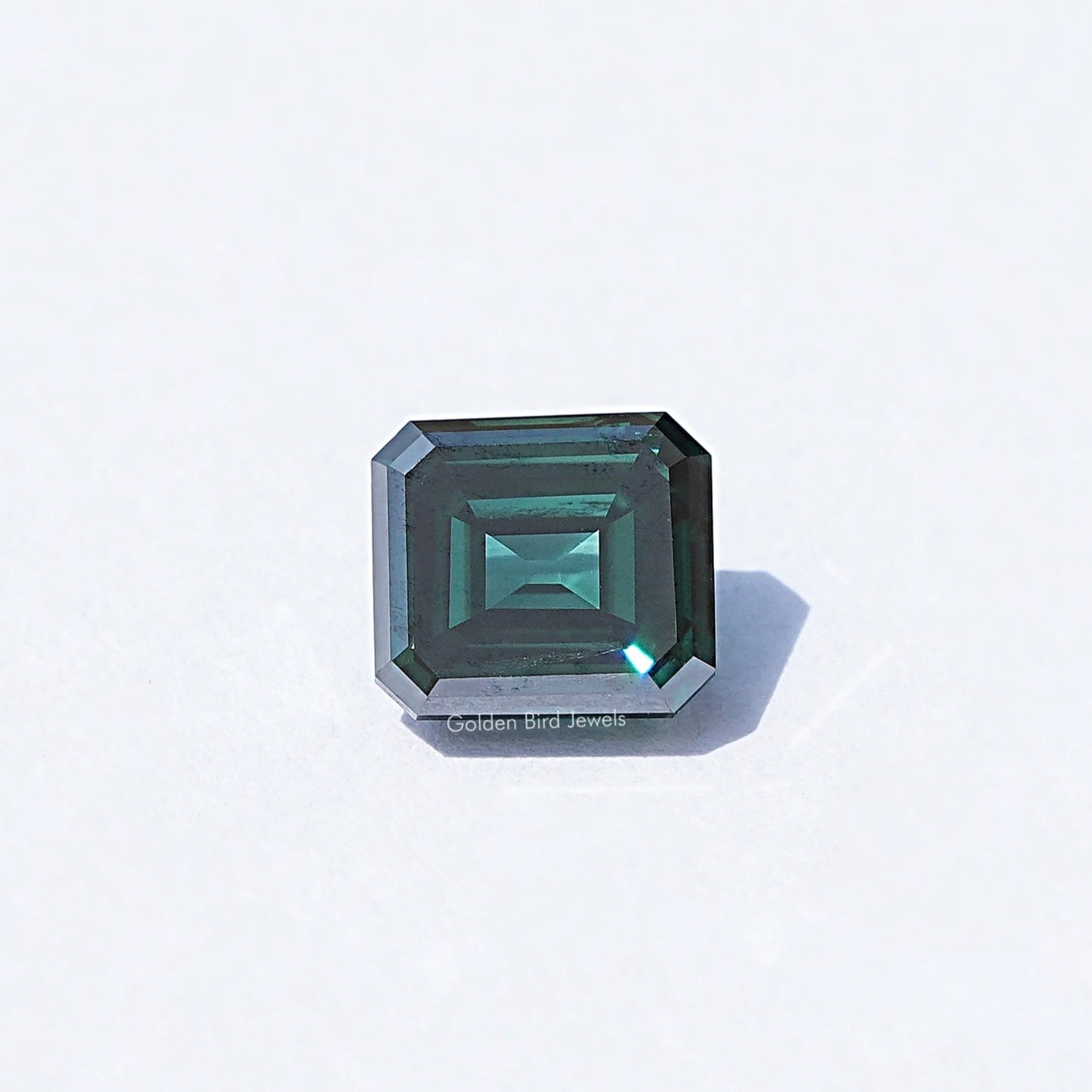 Front View Of Old mine Asscher Moissanite