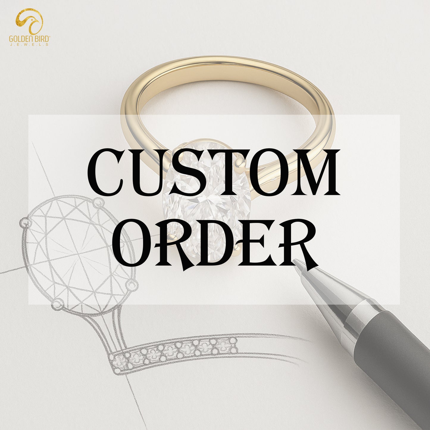 Additional amount for yellow gold rhodium platting