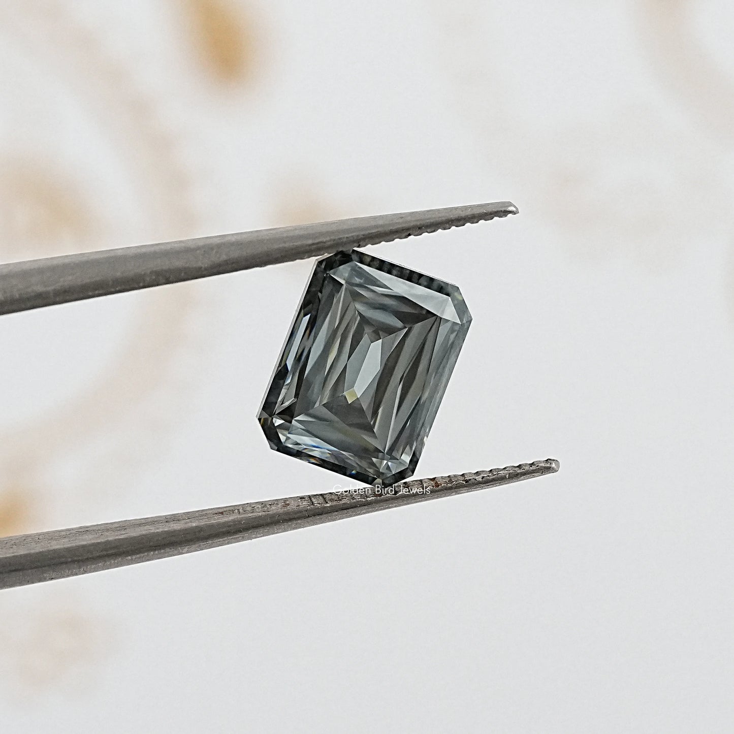 tweezers View of Criss Cut Loose Moissanite