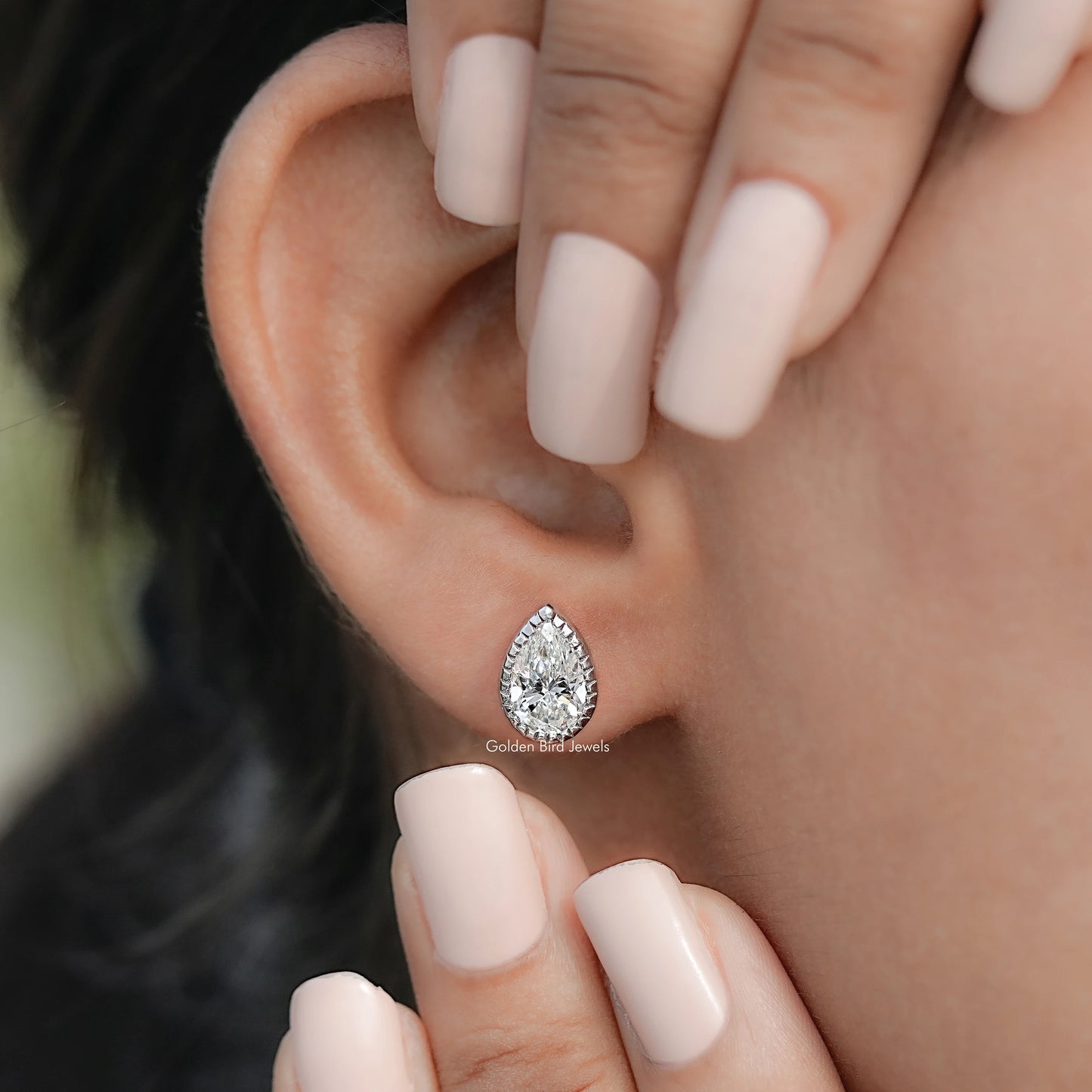 Detailed view of Lab Diamond in secure setting