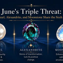 June's Triple Threat: Why Pearl, Alexandrite, and Moonstone Share the Sixth Month