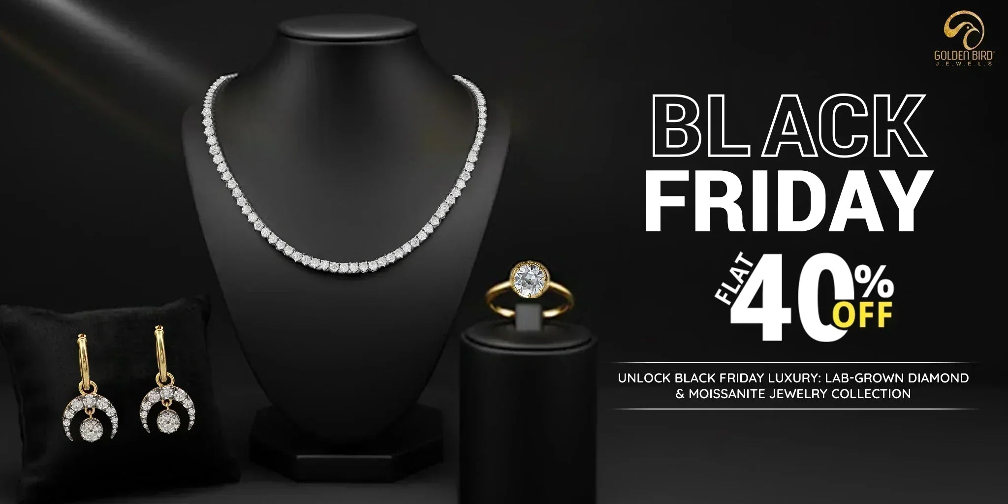 Lab-grown diamond and moissanite jewelry offers