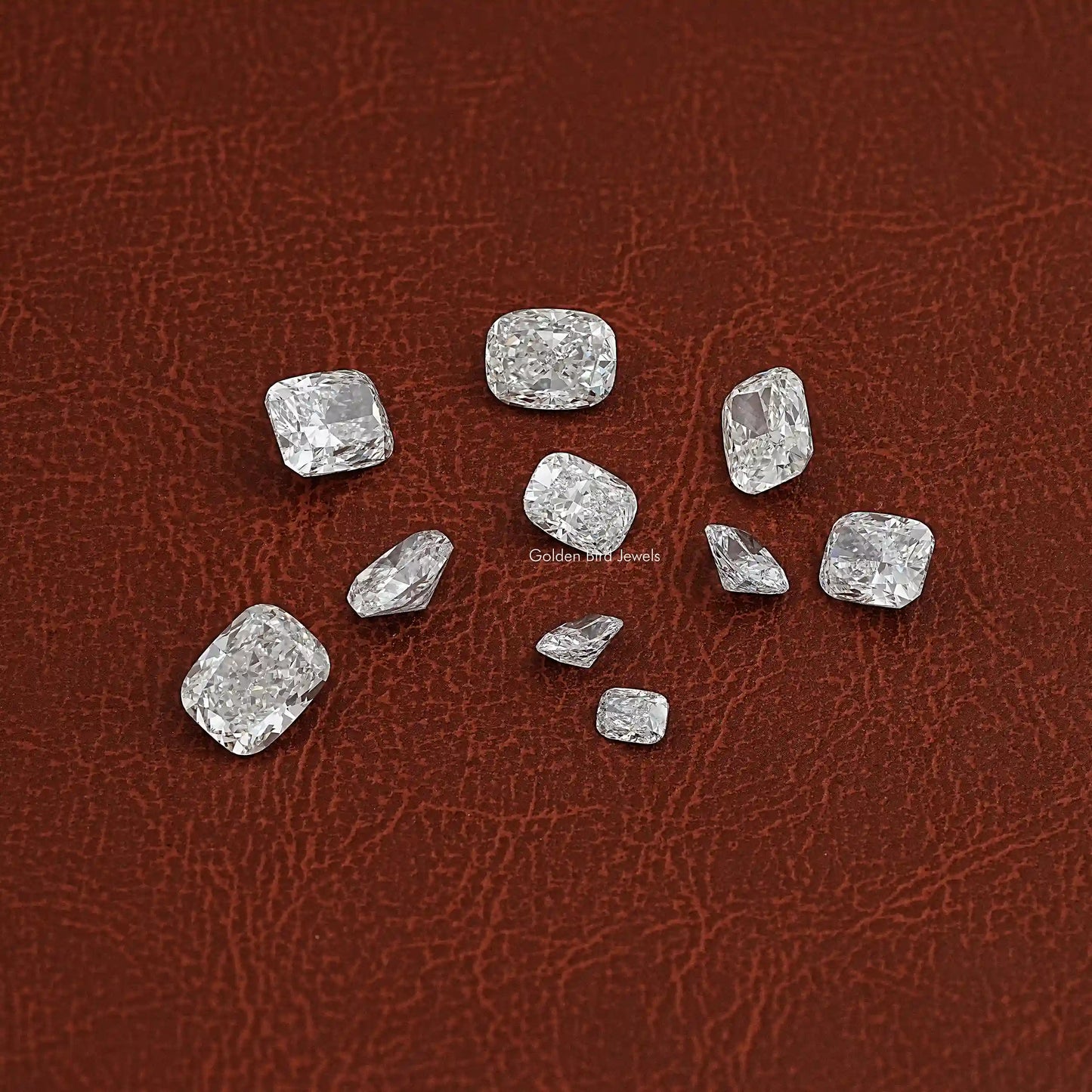 View Of Elongated Cushion Cut Loose Diamond In White