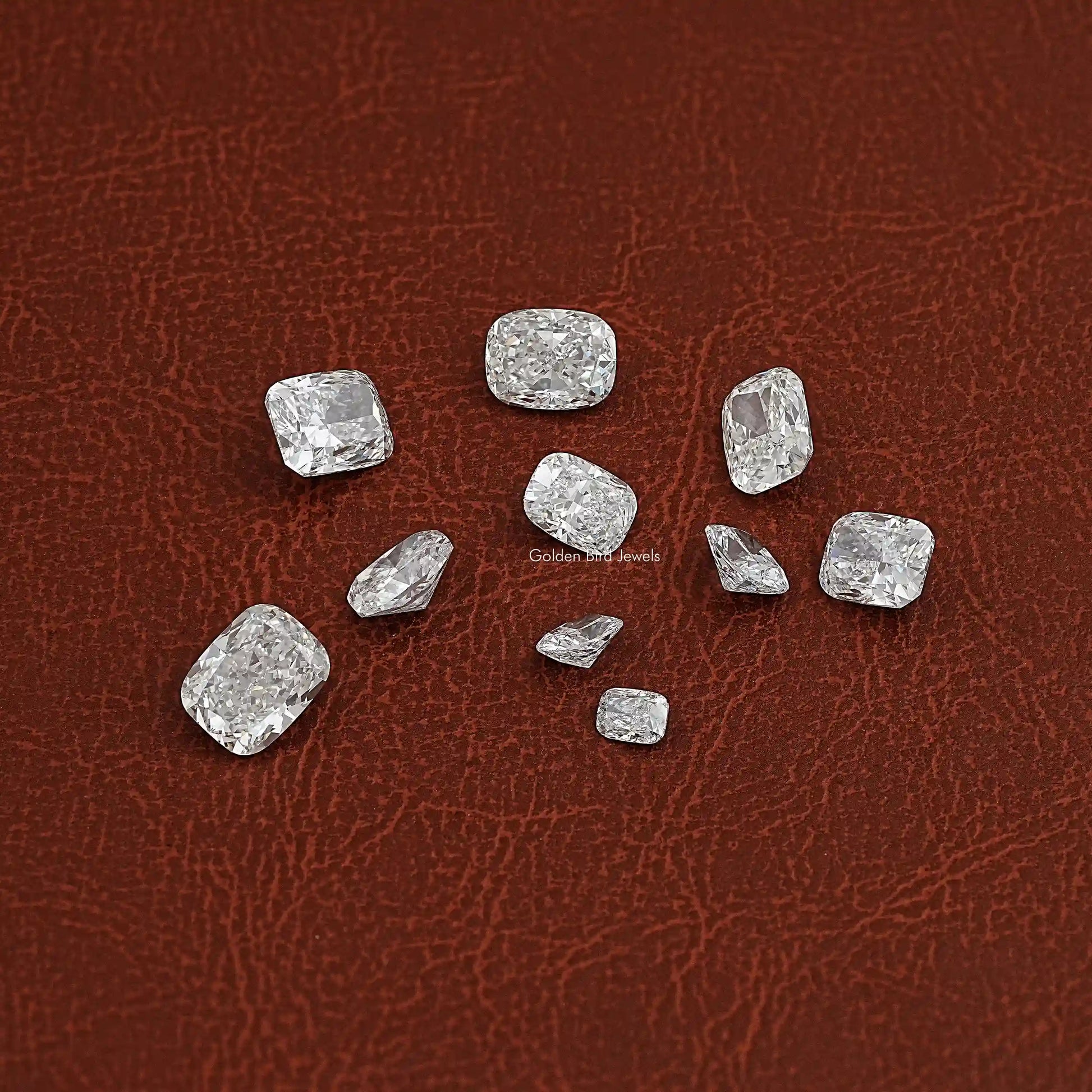 View Of Elongated Cushion Cut Loose Diamond In White