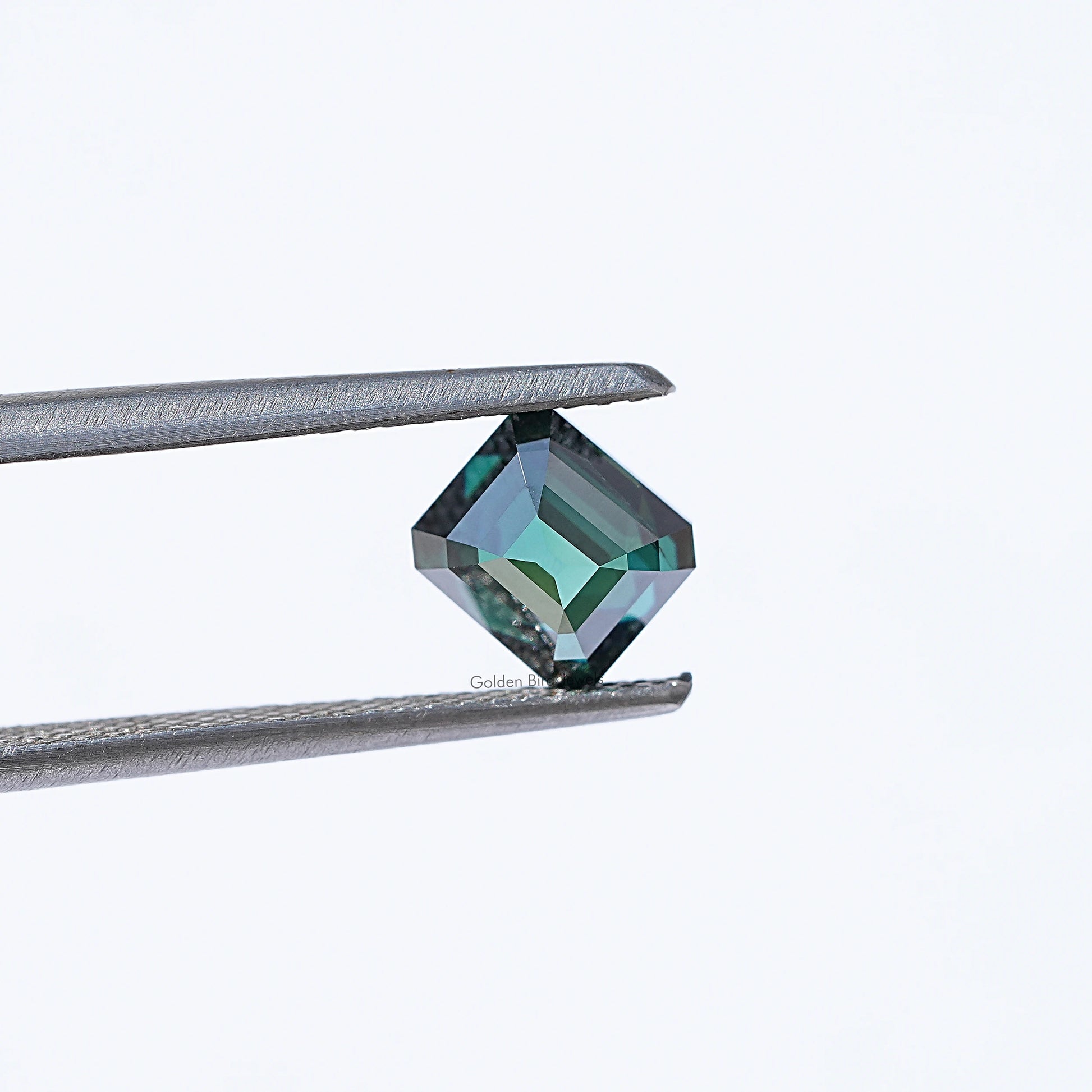 Close View Of Asscher Cut Moissanite 