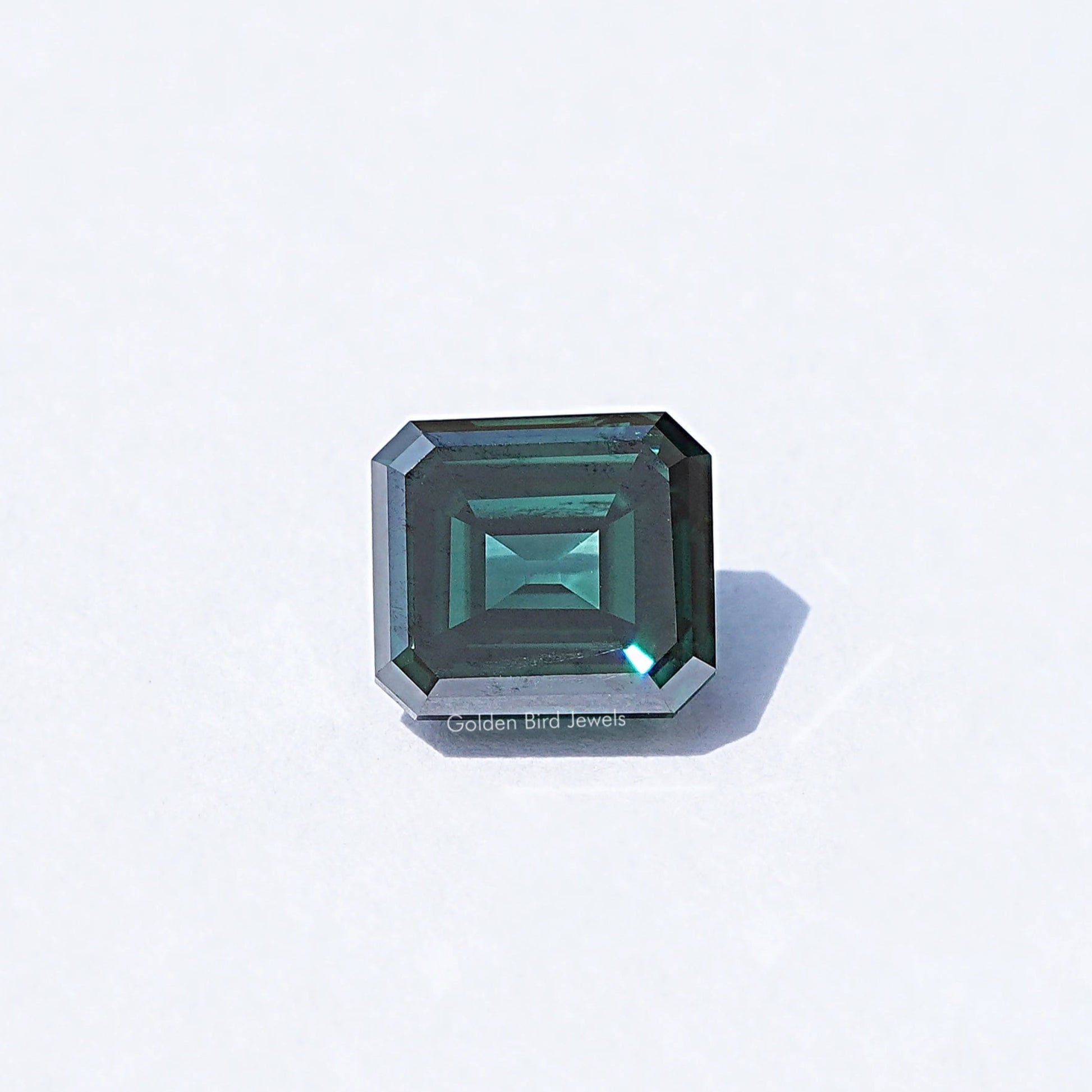Front View Of Old mine Asscher Moissanite 