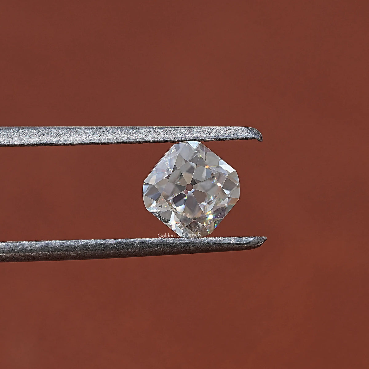 [Old Mine Cushion Cut Loose Moissanite]-[Golden Bird Jewels]