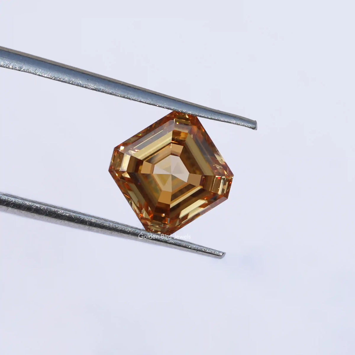 [Orange Asscher Cut Loose Stone]-[Golden Bird Jewels]