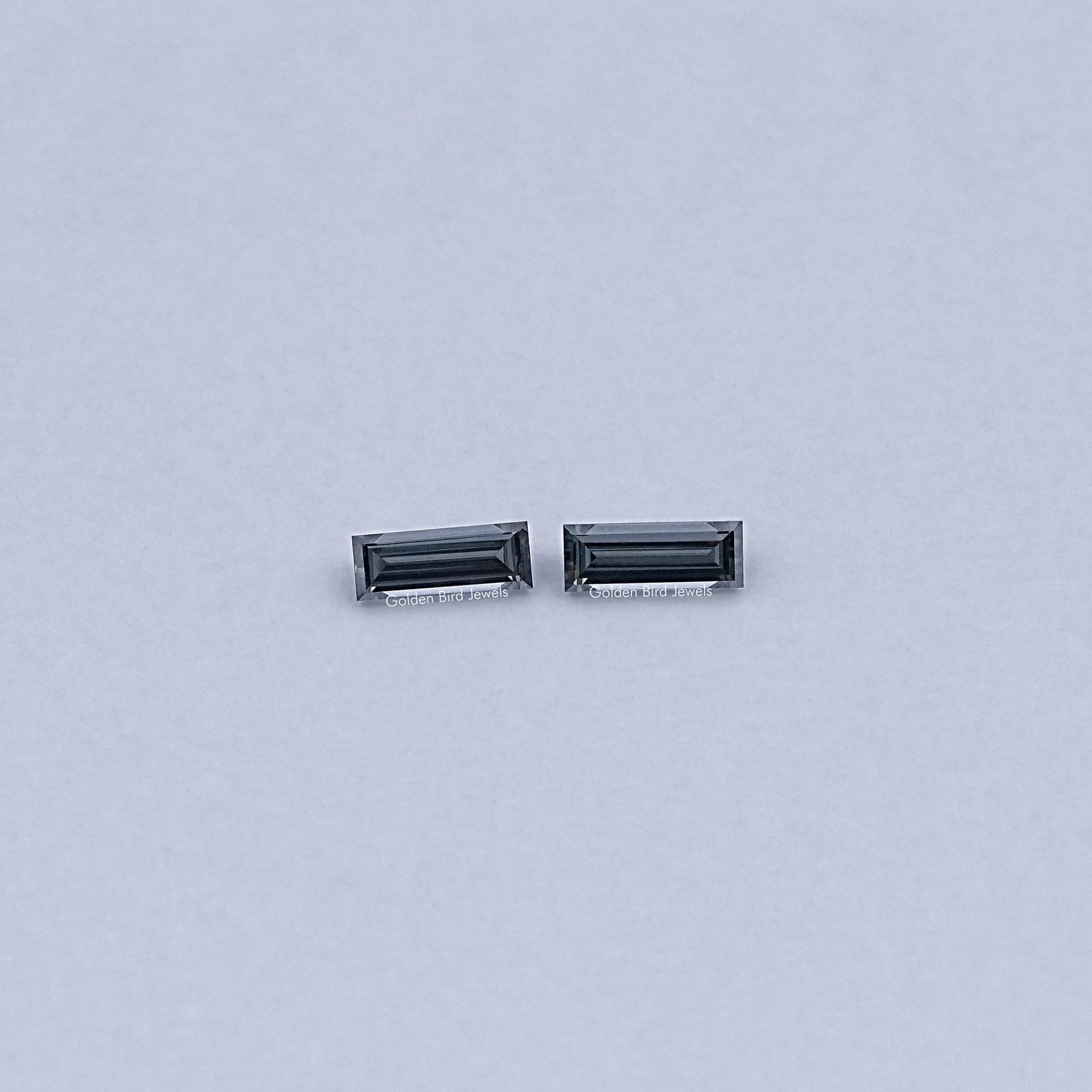 Top View of Baguette Cut Loose moissanite
