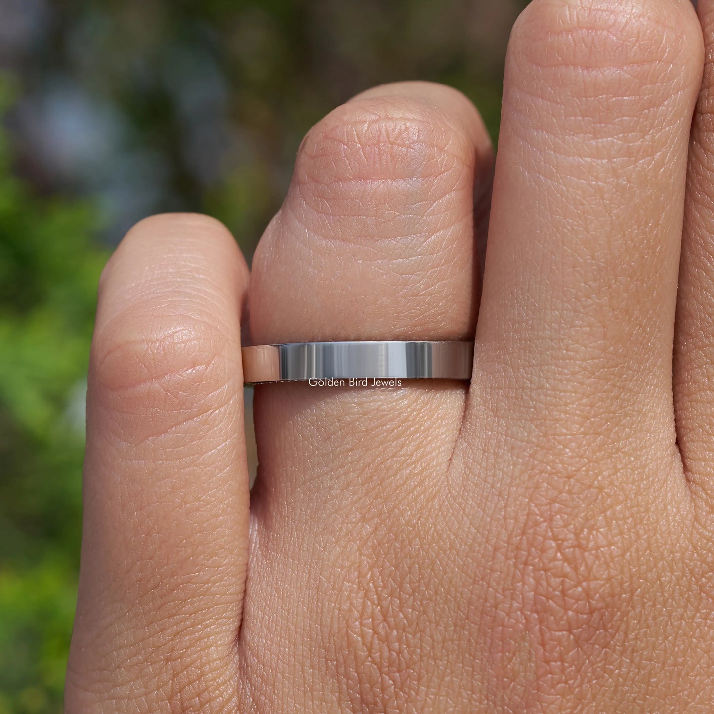 Black Moissanite Round Cut Diamond Channel Set Band