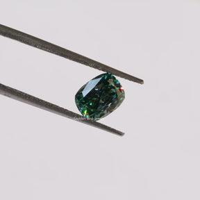 [Blue Green Cushion Cut Loose Stone]-[Golden Bird Jewels]