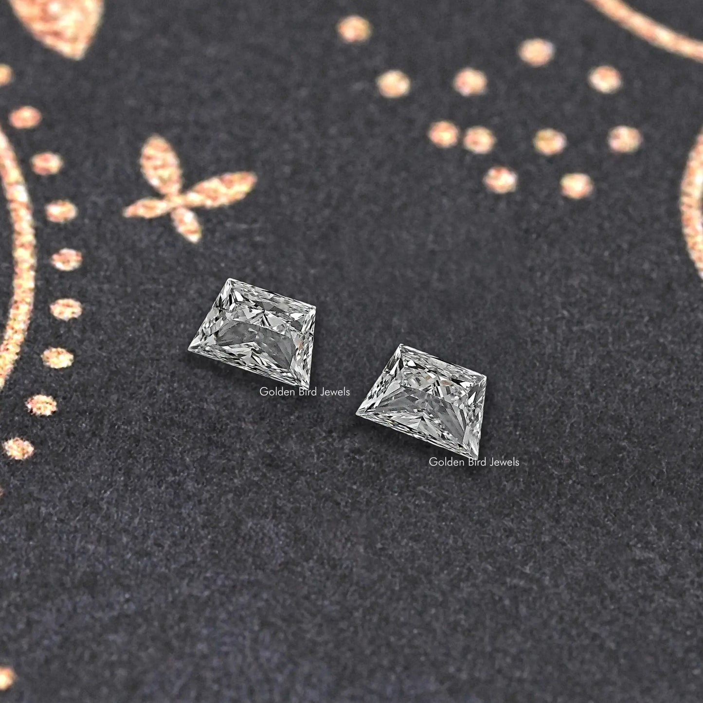 Brilliant Trapezoid Cut Lab Diamond Pair