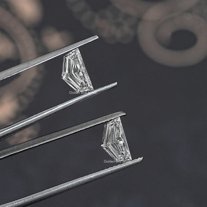 Cadillac Shaped Lab Grown Loose Diamond Pair