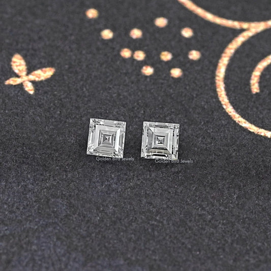 Carre Cut Lab Diamond Matching Pair