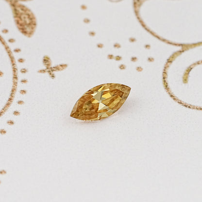 Top View of Old Mine Marquise Cut Loose Moissanite Stone