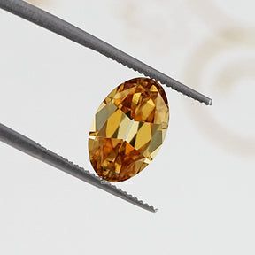 Back View Of Old Mine Oval Cut Loose Moissanite Stone 