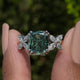 Cushion And Marquise Cut Moissanite Ring