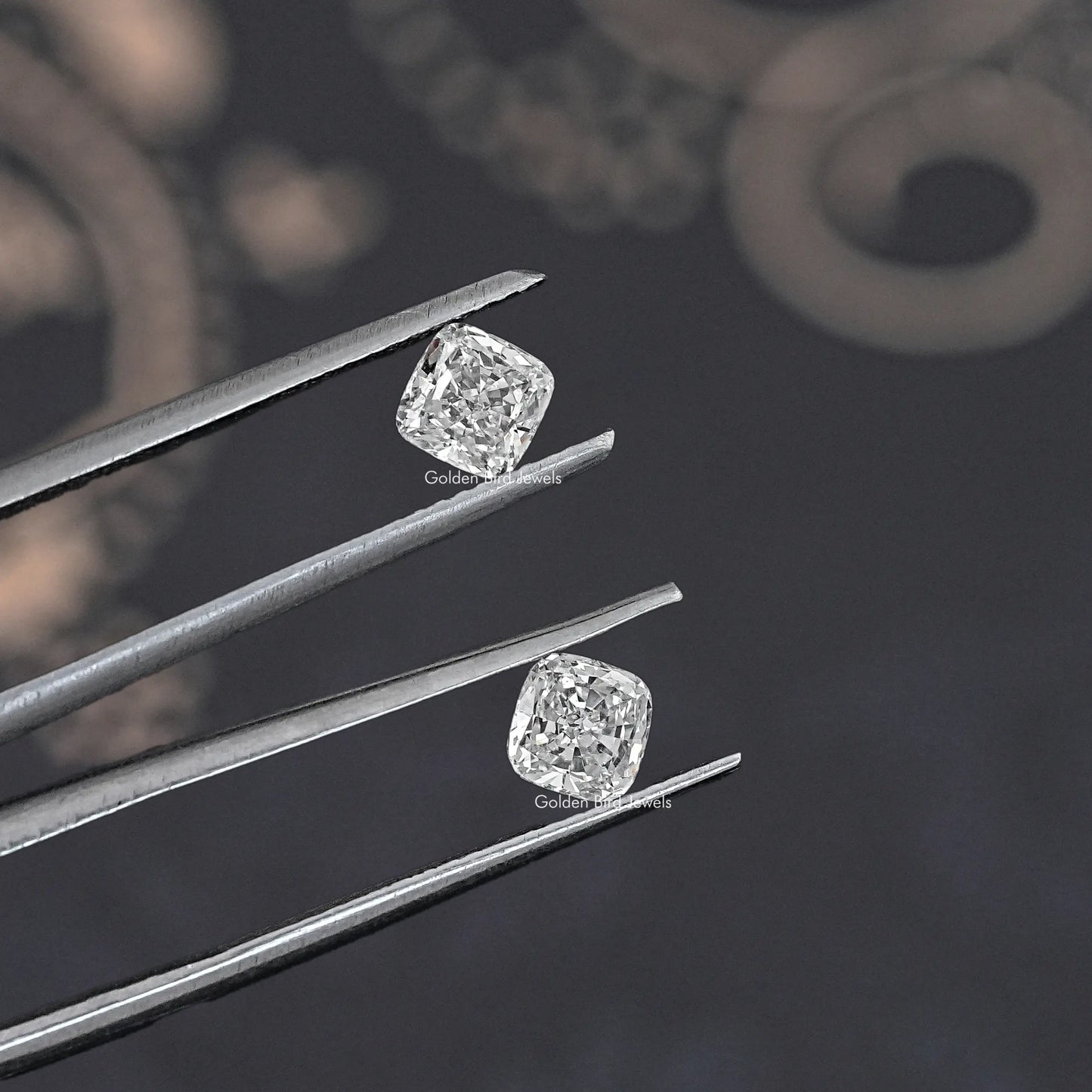 Cushion Cut Lab Grown Diamond Matching Pair