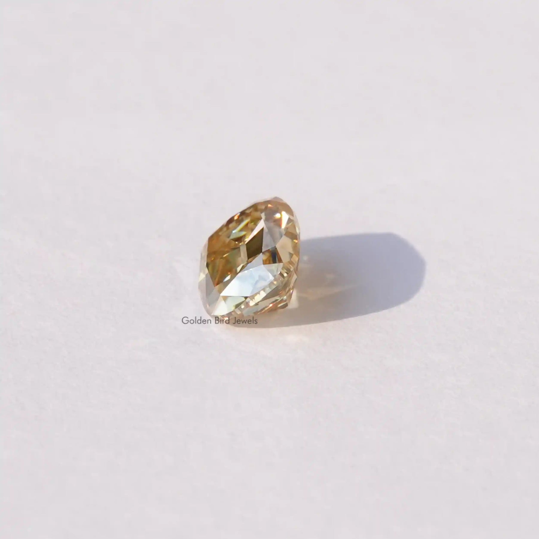 [Yellow Old Mine Cushion Cut Loose Stone]-[Golden Bird Jewels]