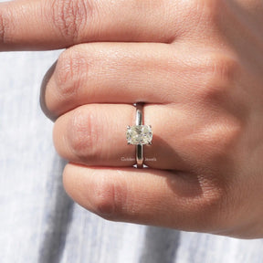 [Moissanite Cushion Cut Ring]-[Golden Bird Jewels]