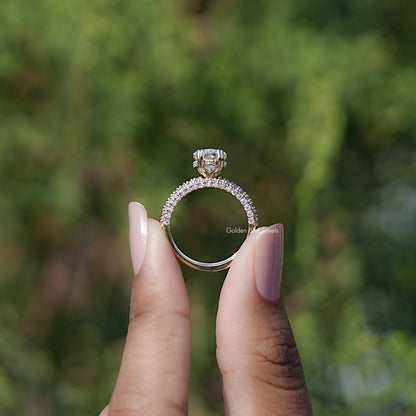 Dutch Marquise Cut Moissanite Bridal Ring Set