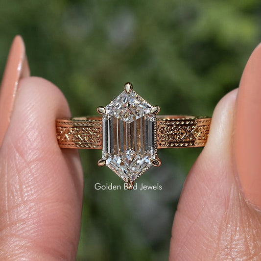 Dutch Marquise  Diamond Solitaire Engagement Ring