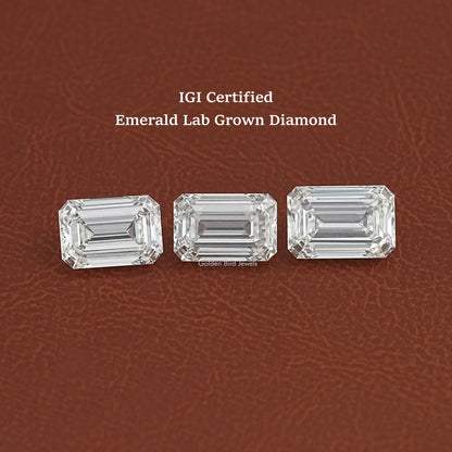 IGI Certified Lab Diamond Emerald Shape