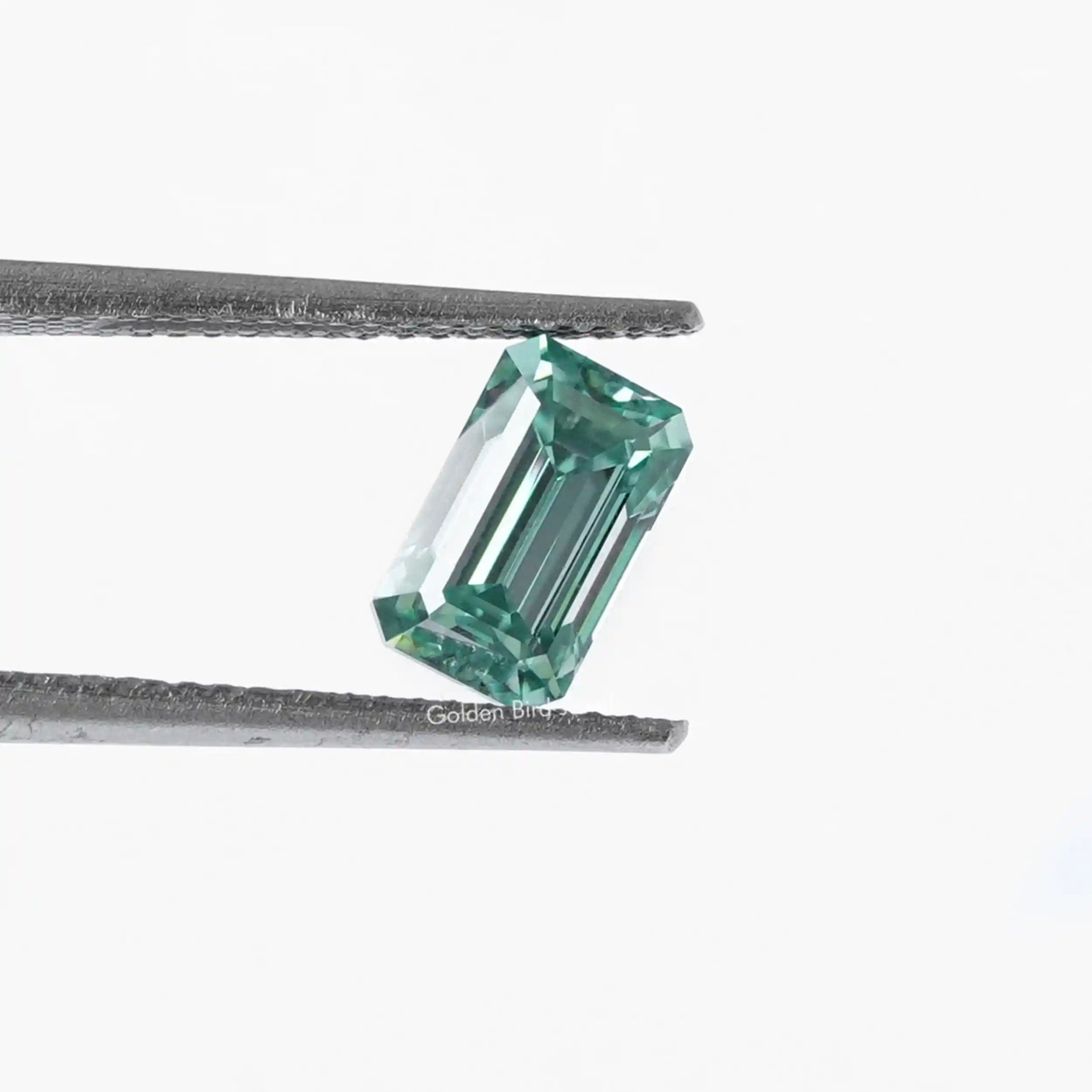 [Dark Green Emerald Cut Loose Stone]-[Golden Bird Jewels]