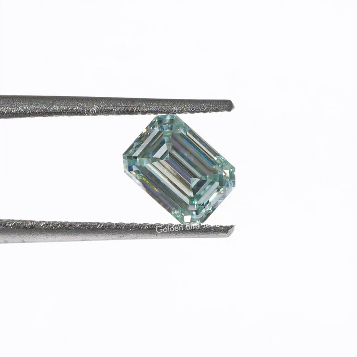 [Emerald Cut Loose Moissanite Stone]-[Golden Bird Jewels]