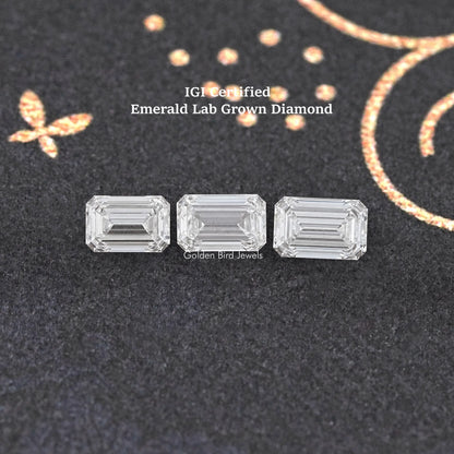 IGI Certified Emerald Cut Loose Lab Diamond