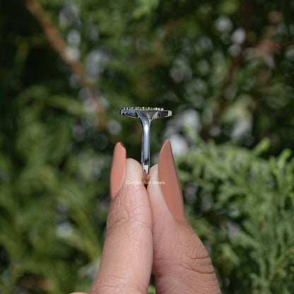 Floral Gemstone Signet Ring