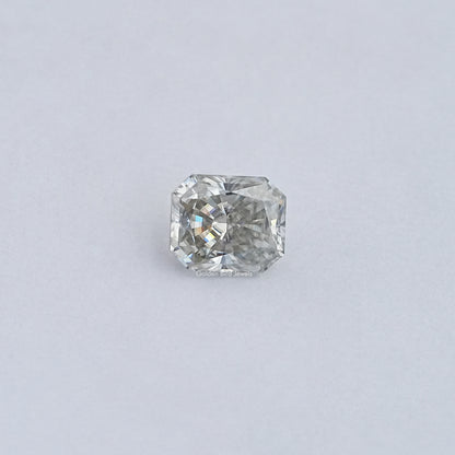 View Of Grey radiant Cut Loose Moissanite 