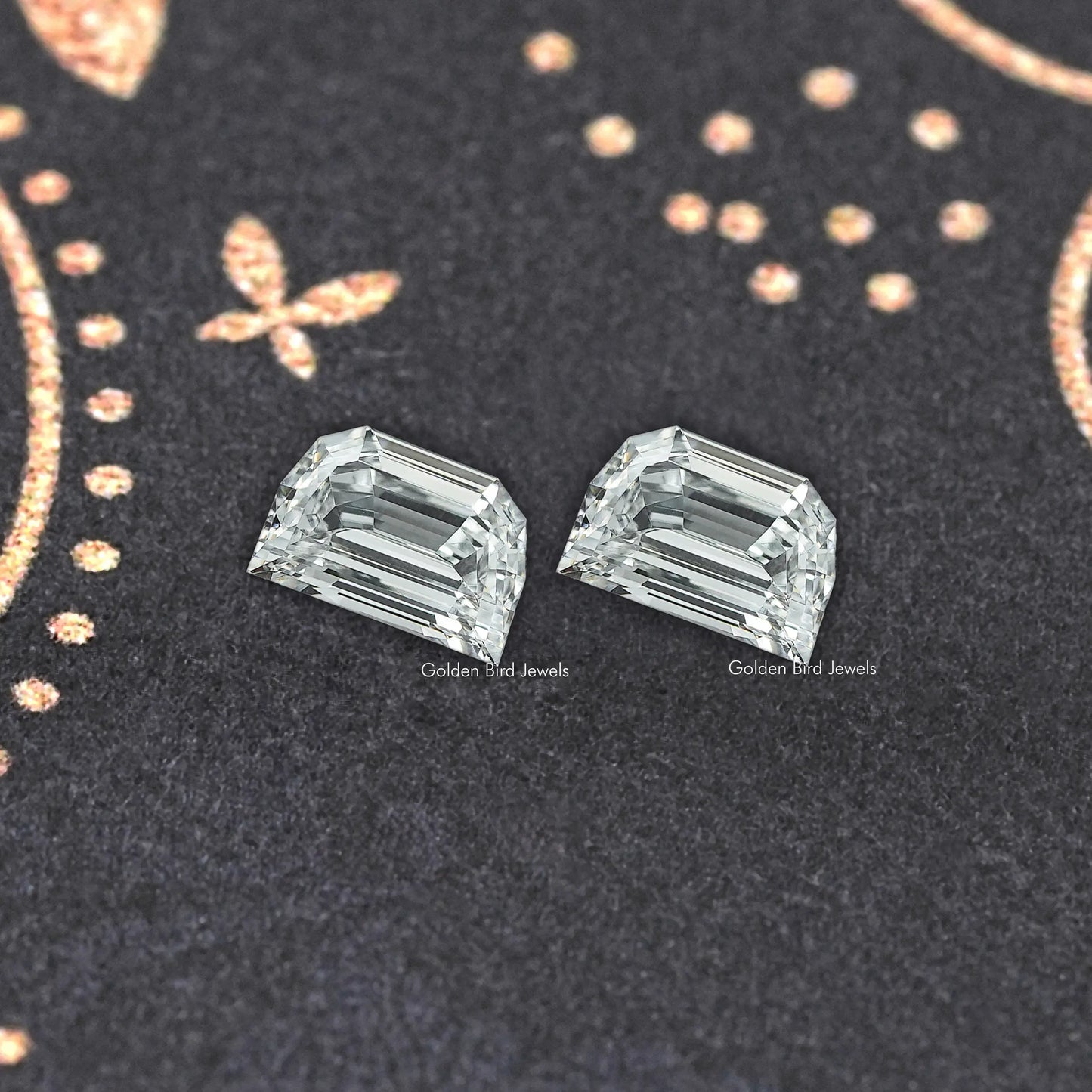 Step Cut Half Moon Lab Grown Diamond