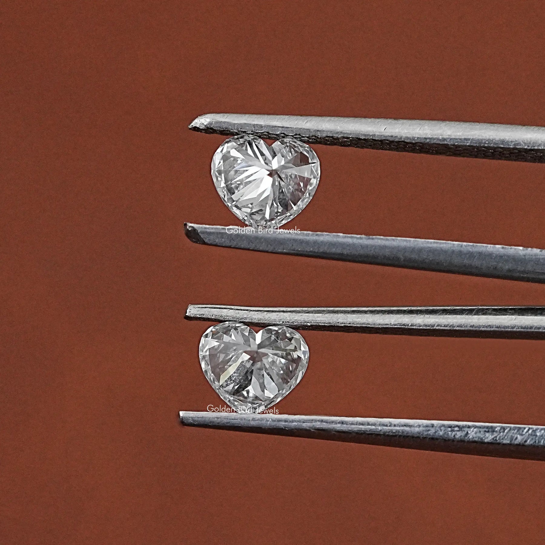 Heart Shaped Loose Diamond Matching Pair