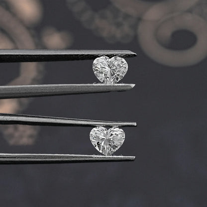 Heart Shaped Loose Diamond Matching Pair