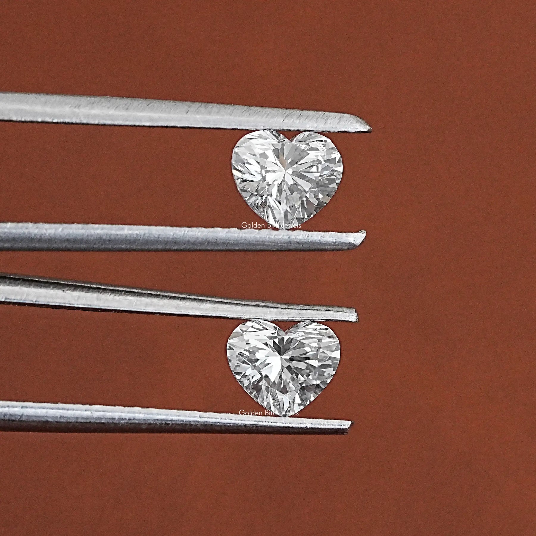 Heart Shaped Loose Diamond Matching Pair