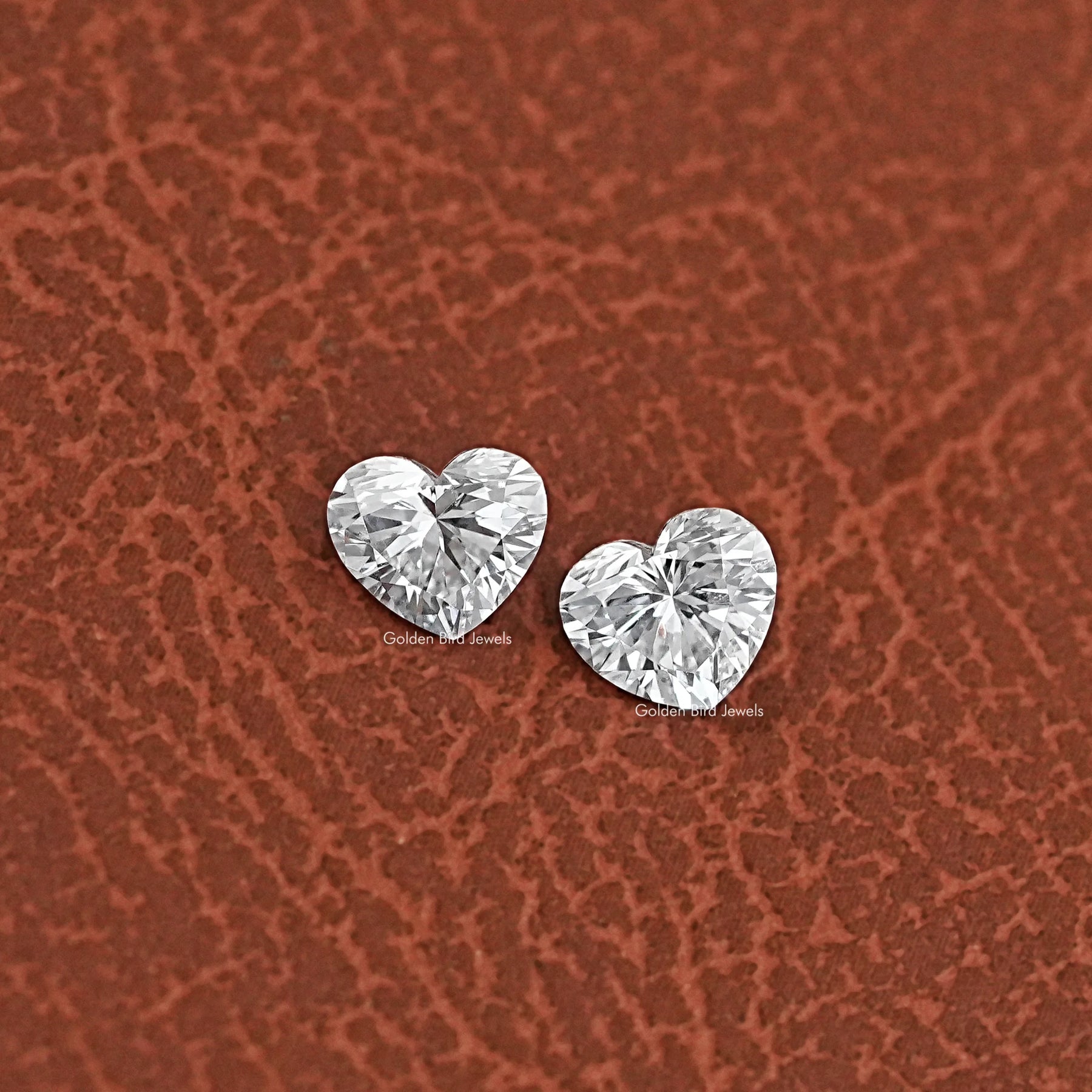 Heart Shaped Loose Diamond Matching Pair