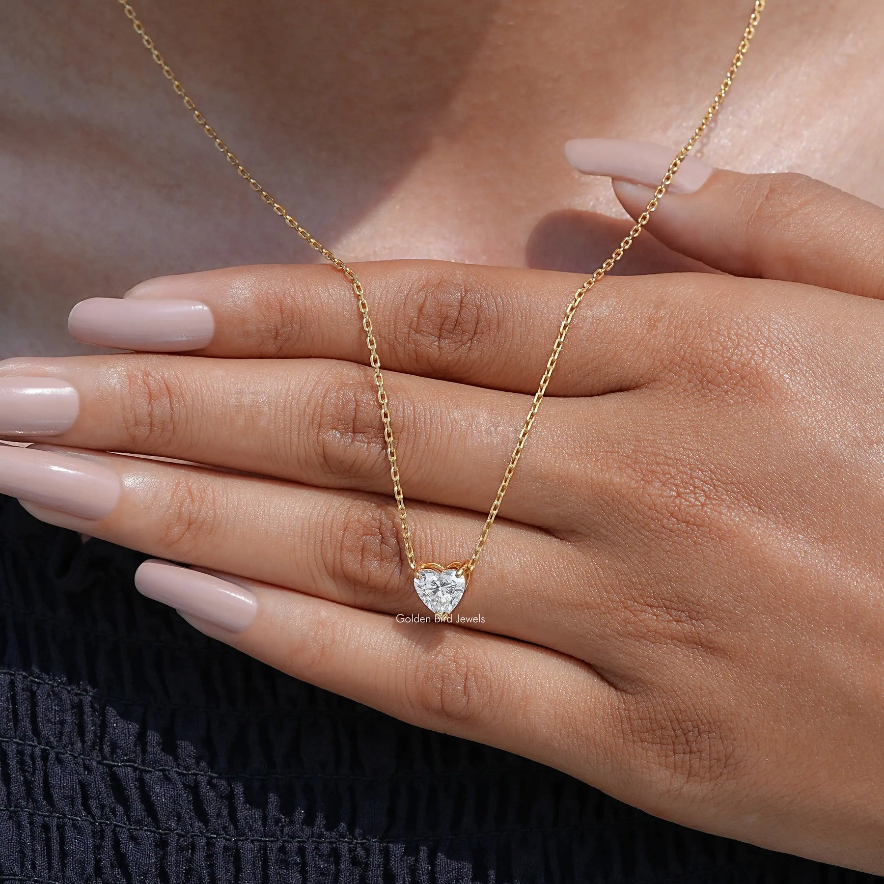 Heart Shaped Lab Grown Diamond Pendant