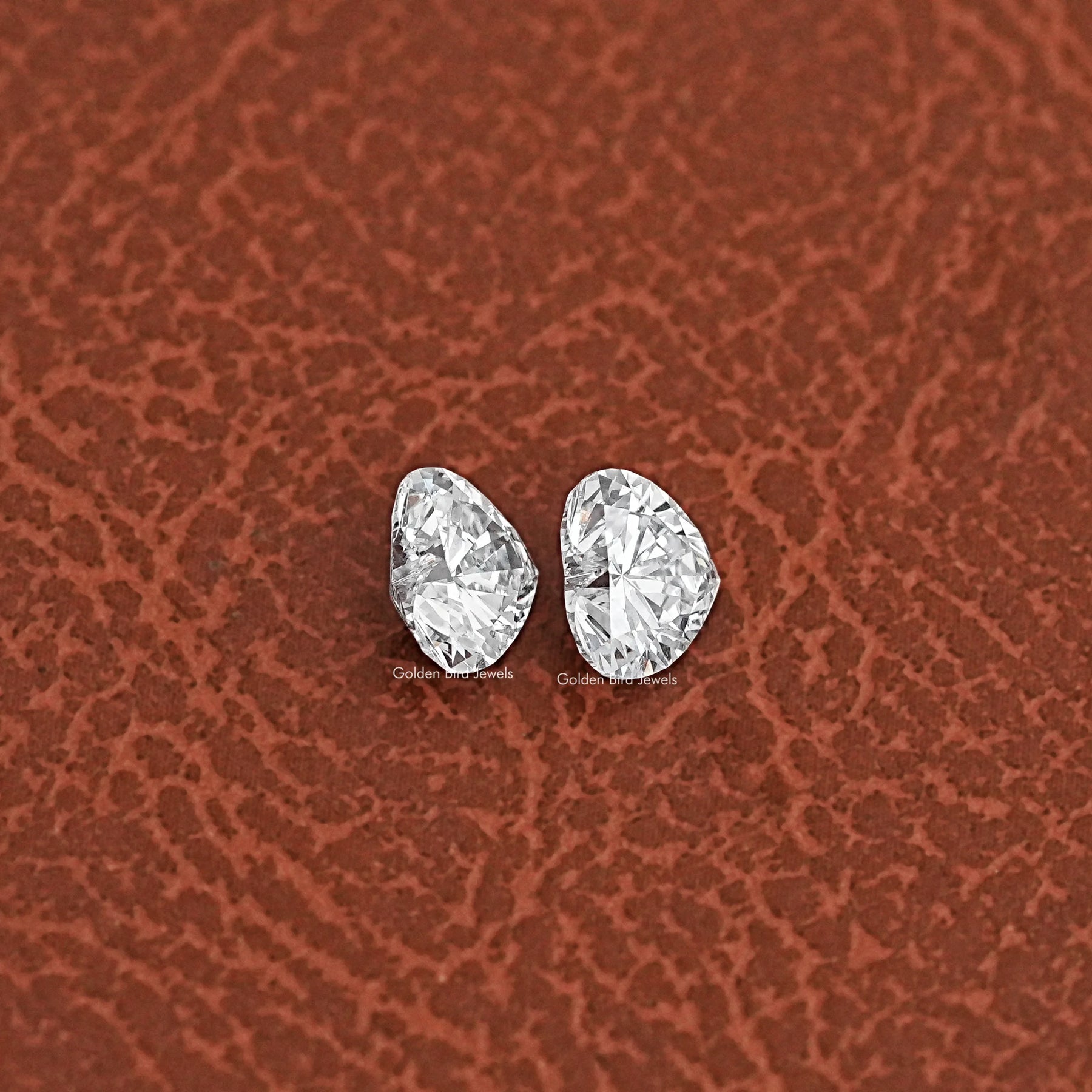 Heart Shaped Loose Diamond Matching Pair