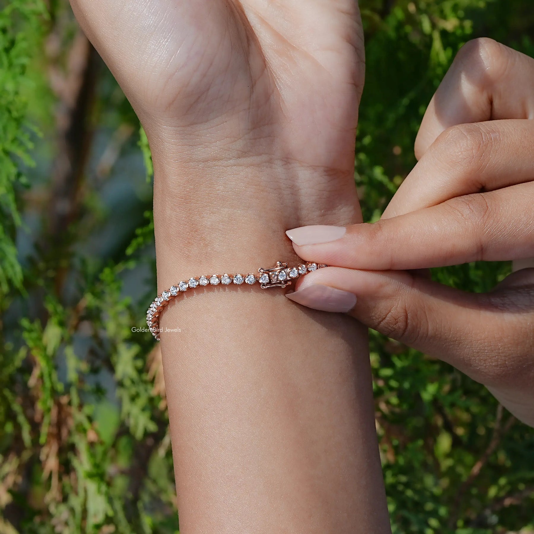 Lab Grown Round Diamond Tennis Bracelet