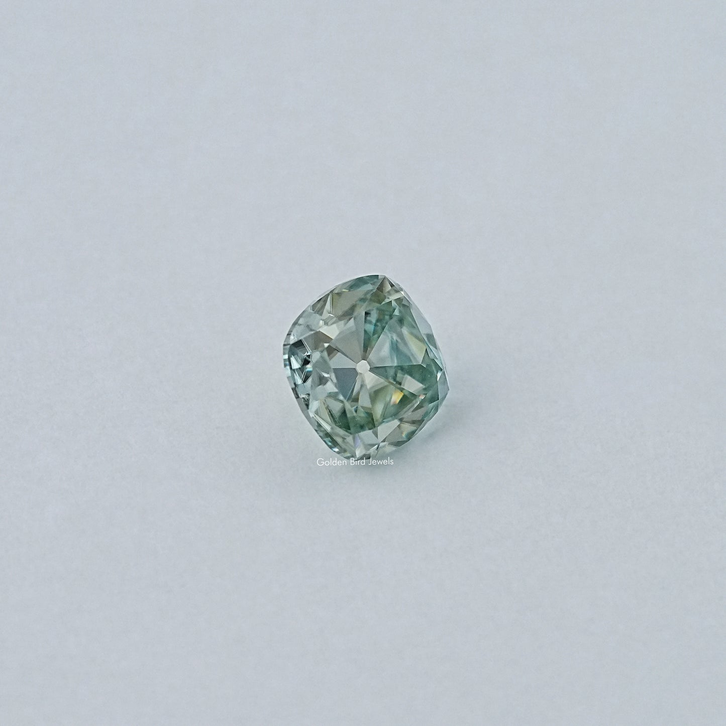 Light Blue Old Mine Cushion Loose Moissanite