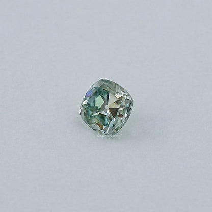 Light Blue Old Mine Cushion Loose Moissanite