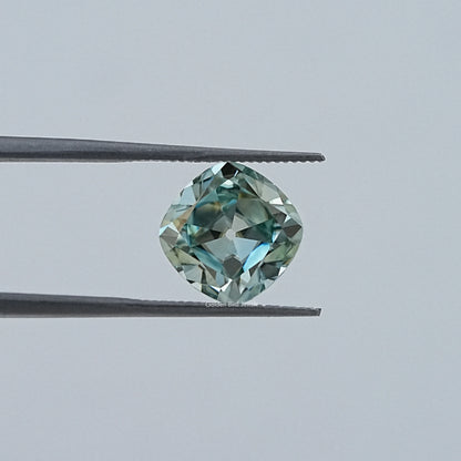 Light Blue Old Mine Cushion Loose Moissanite