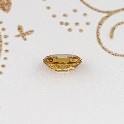 Side View Of Old Mine Oval Cut Loose Moissanite Stone