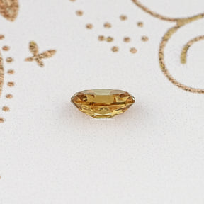 Side View Of Old Mine Oval Cut Loose Moissanite Stone