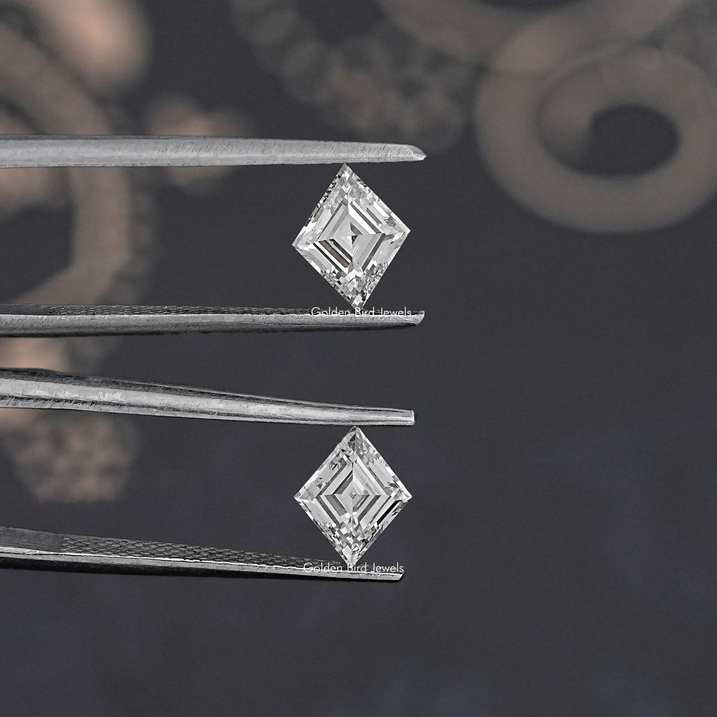 Lozenge Cut Lab Grown Pair Diamond