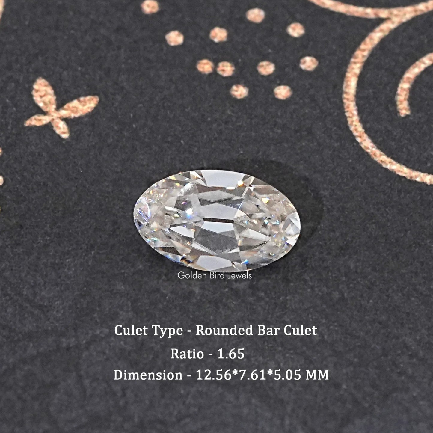 Old Mine Oval Moissanite Loose Stone