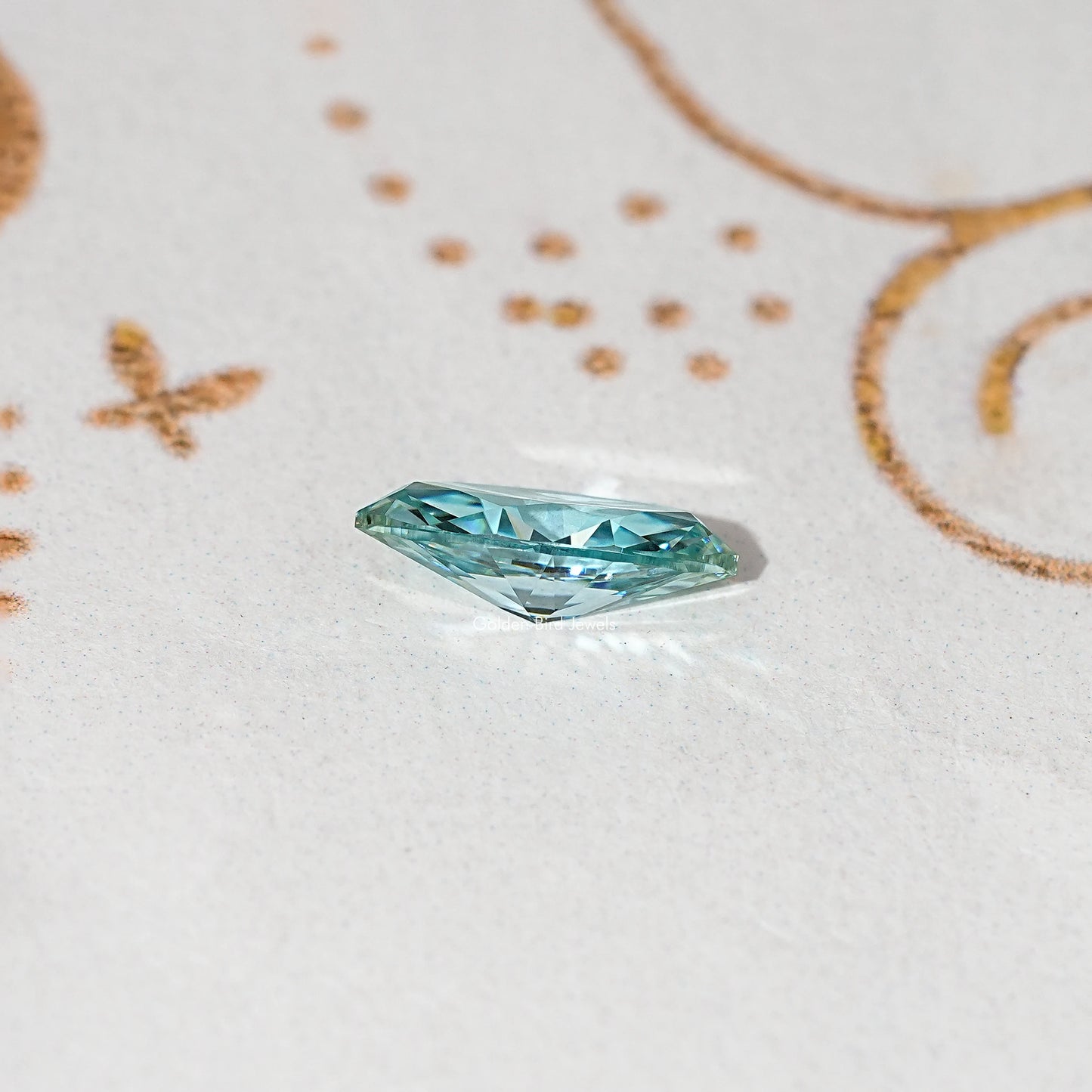 Blue Marquise Cut Moissanite Loose Stone