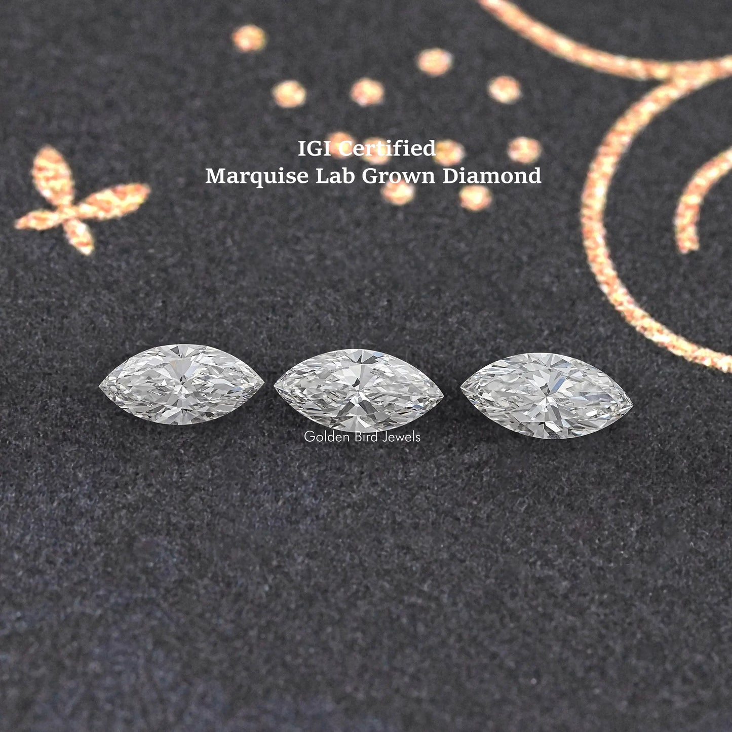 IGI Certified Marquise Cut Lab Loose Diamond