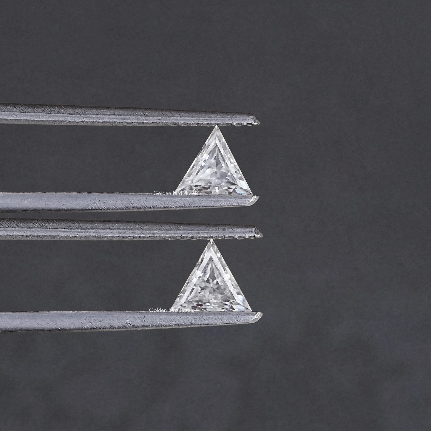 Triangle Cut Loose Moissanite Matching Pair